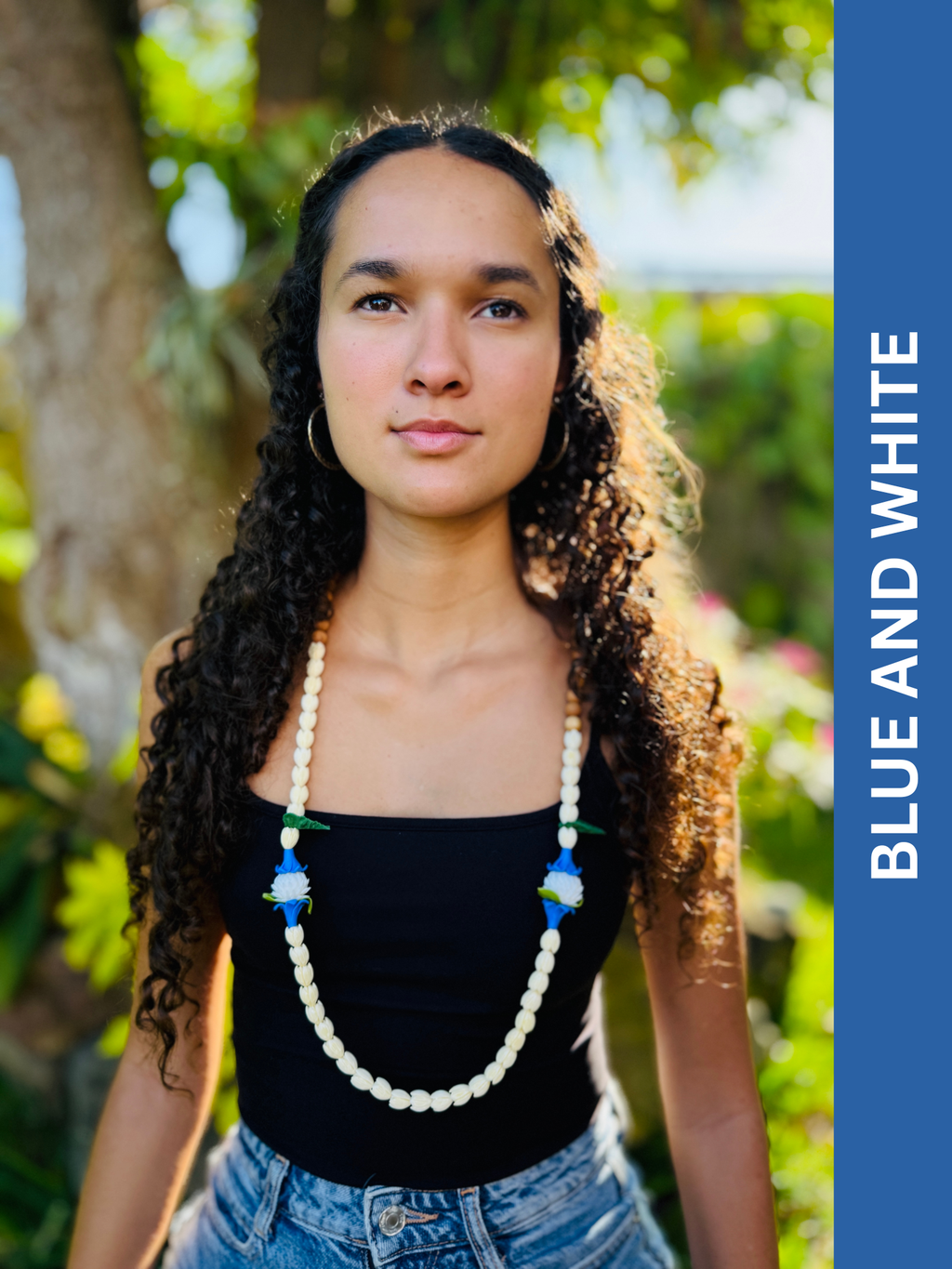 PRE-ORDER AVAILABLE NOW - Blue & White Ulu Lei