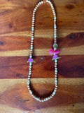 Pink Anthurium/Amaranth Globe Pikake & Cedar Lei